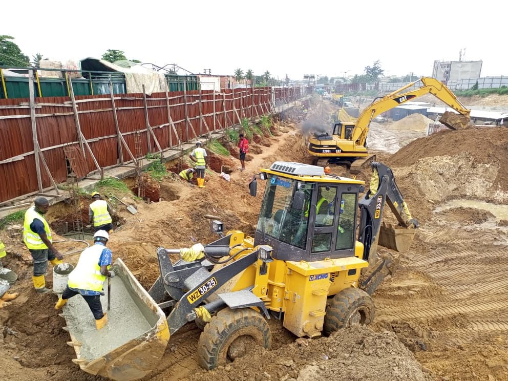 Construction of Retaining Wall Infrastructure
